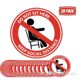 Social Distanzing Bods Sticker Floor Vinyl Aufkleber